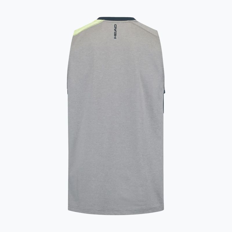 Мъжка тениска за тенис HEAD Topspin print vision m/navy 2