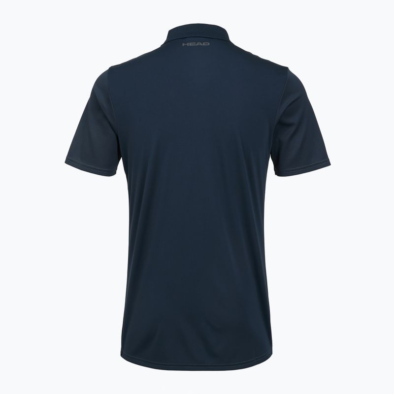 Мъжка поло фланелка за тенис HEAD Club 25 Tech Polo navy 8