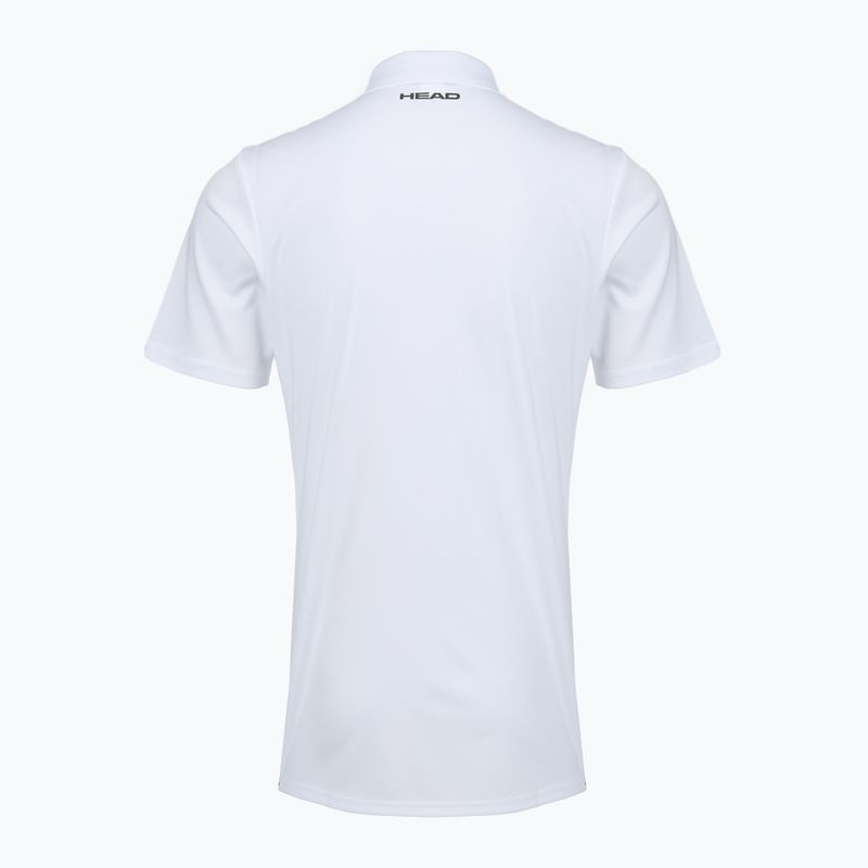 Мъжка поло фланелка за тенис HEAD Club 25 Tech Polo white 2