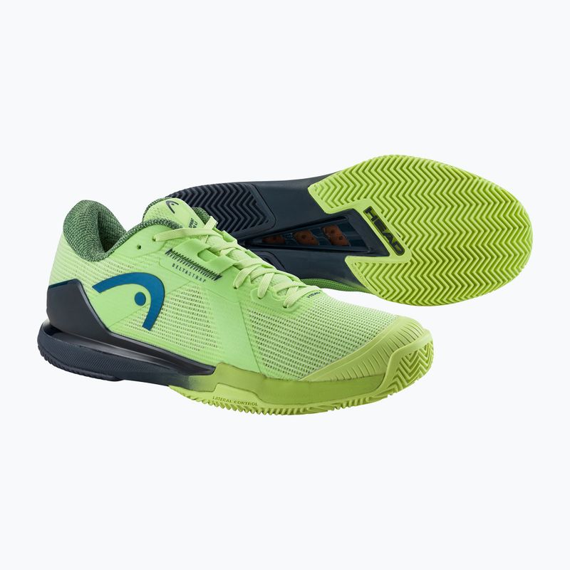 Мъжки обувки за тенис HEAD Sprint Pro 4.0 Clay lime/ navy 5