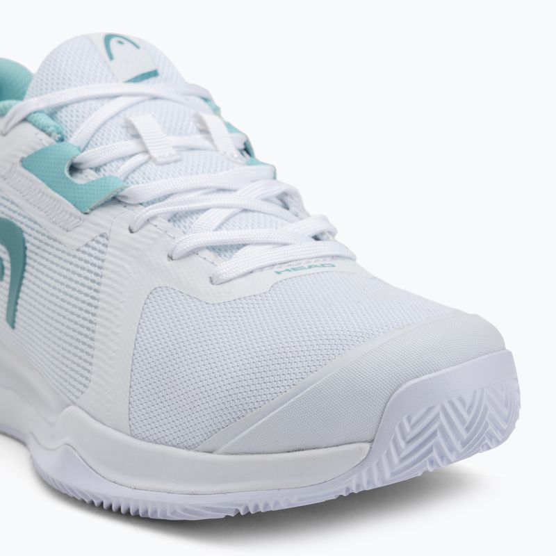 Дамски обувки за тенис HEAD Sprint Evo 3.5 Clay white/ turquise 7