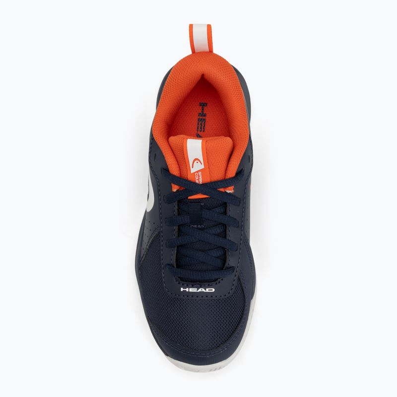 Детски обувки за тенис HEAD Sprint Court 4.0 dark blue/ red 5