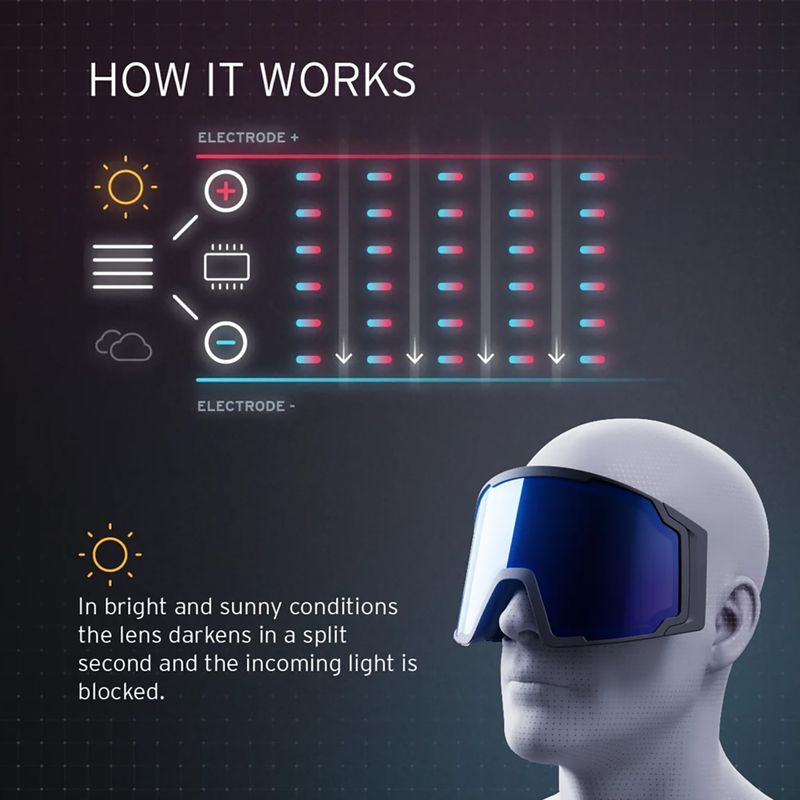 Скиорски очила HEAD Neves Sunscreen black/blue 5