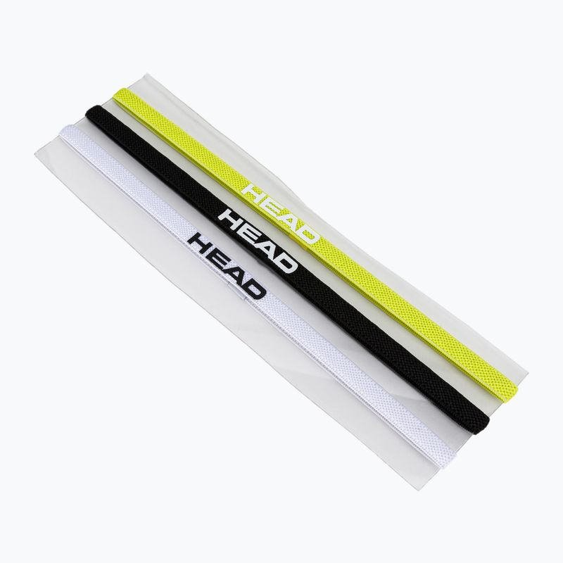Лента HEADband 3P 3 бр. бяла/жълта/черна 817099