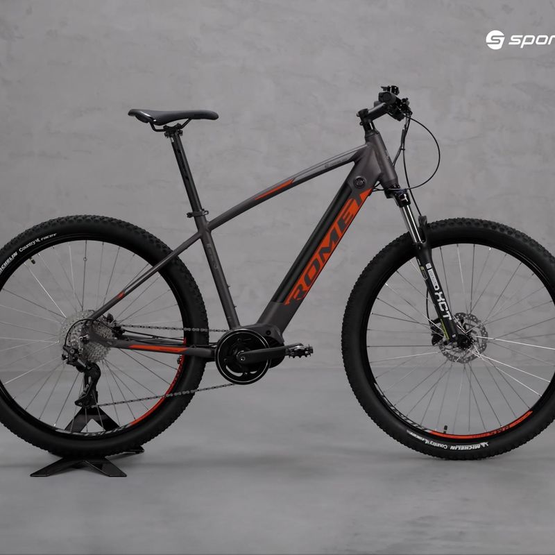 Електрически велосипед Romet e-Rambler E9.0 сиво-оранжев 2229701 17