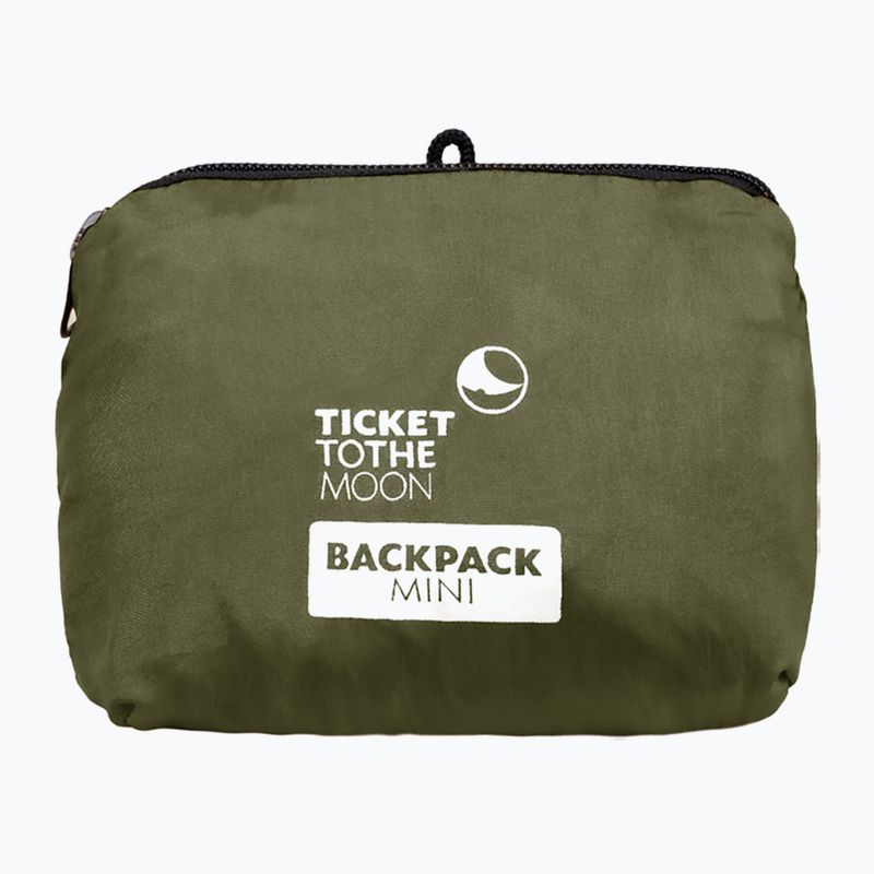 Ticket To The Moon Mini 15 l зелена/каки раница 2