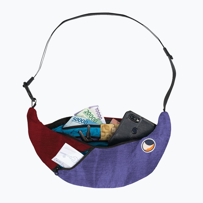 Чанта за рамо Ticket To The Moon Upcycled Sling purple/burgundy 2