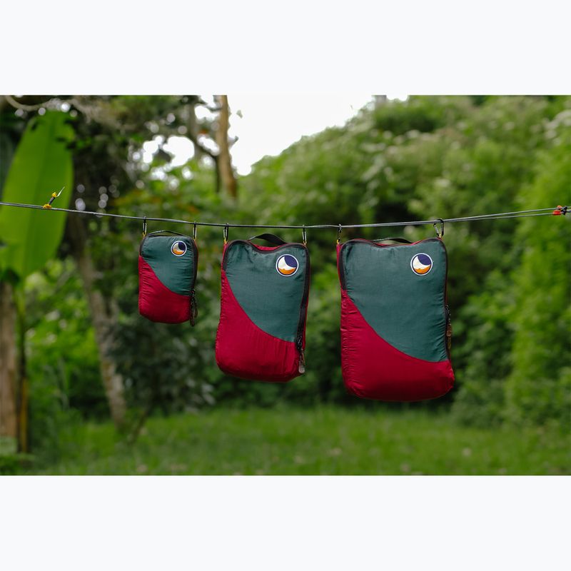 Комплект органайзери Ticket To The Moon Travel Cube Set 3 бр. burgundy/dark green 3