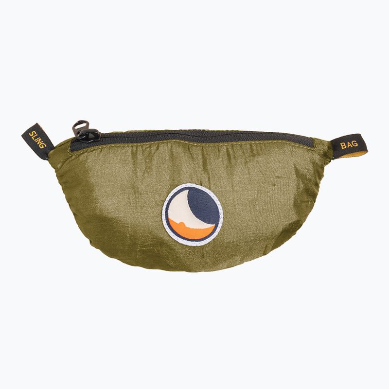 Ticket To The Moon Upcycled Sling bag / маслиненокафява чанта за рамо 2