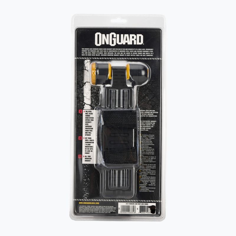 Ключалка за велосипед OnGuard Link Plate Lock Revolver Combo X4P 8131 2