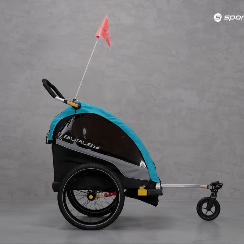 Burley D'Lite X Двойно ремарке за велосипед черно BU-938101 19