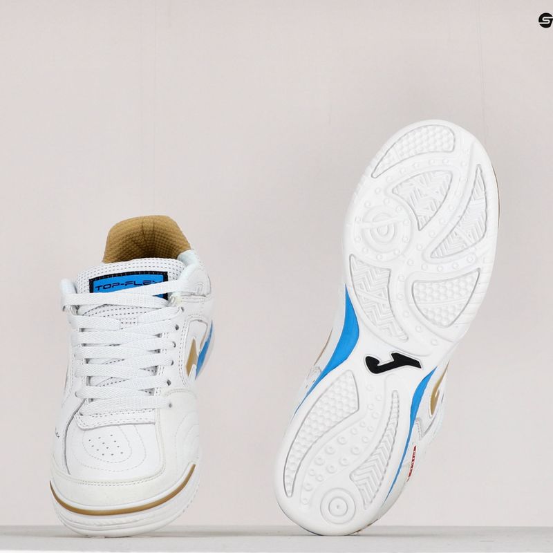 Футболни обувки Joma Top Flex IN бяло/златно 11