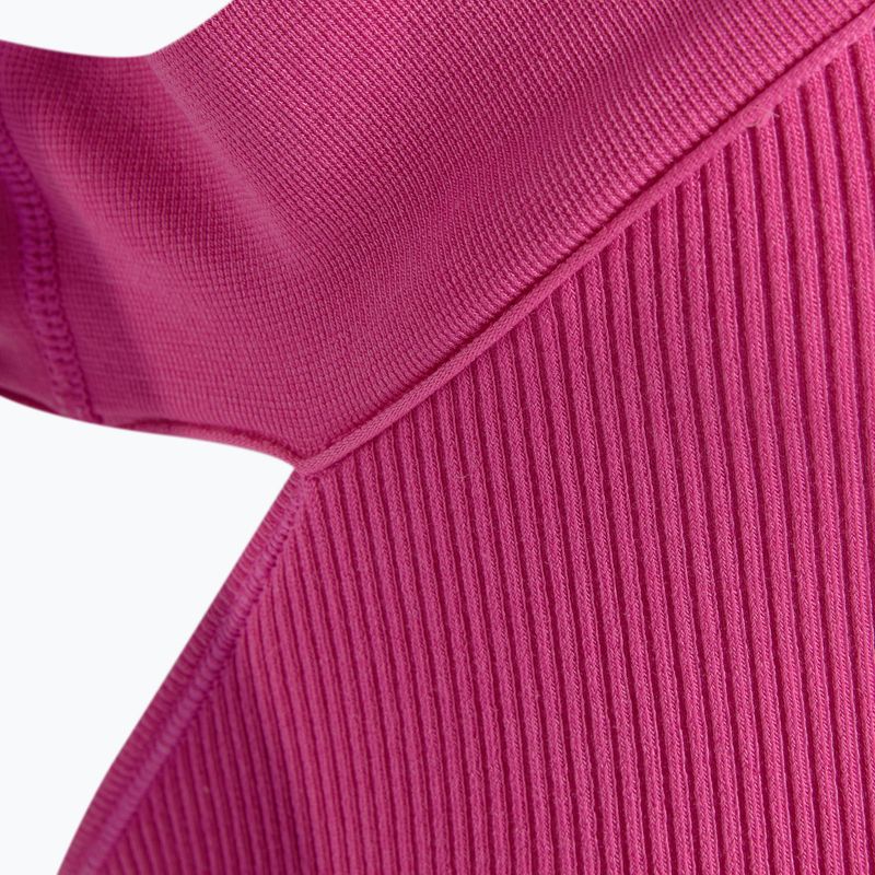 Дамски потник adidas Ribbed Active Seamless Halter Bralette 3D semi lucid fuchsia 4