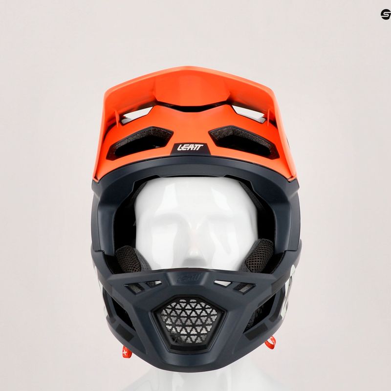 Leatt MTB 4.0 Gravity V22 оранжево-черна велосипедна каска 1022070512 13