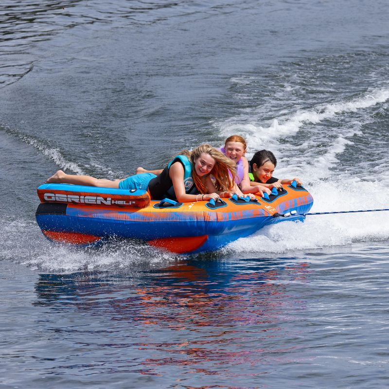 Плаващо устройство за теглене O'Brien Heli 3 Boat Tube Orange / Blue 9
