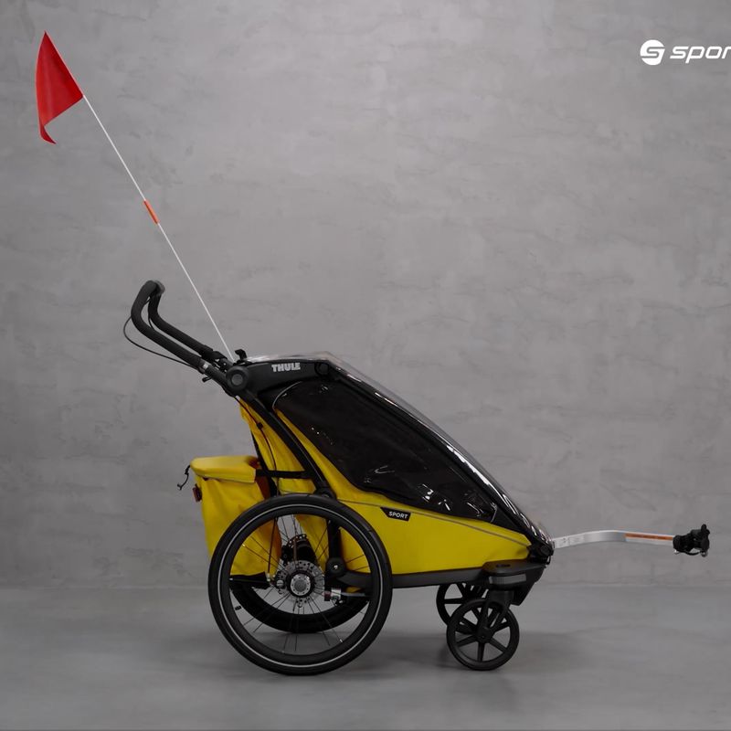 Ремарке за велосипед с една седалка Thule Chariot Sport 1 жълто 10201022 11