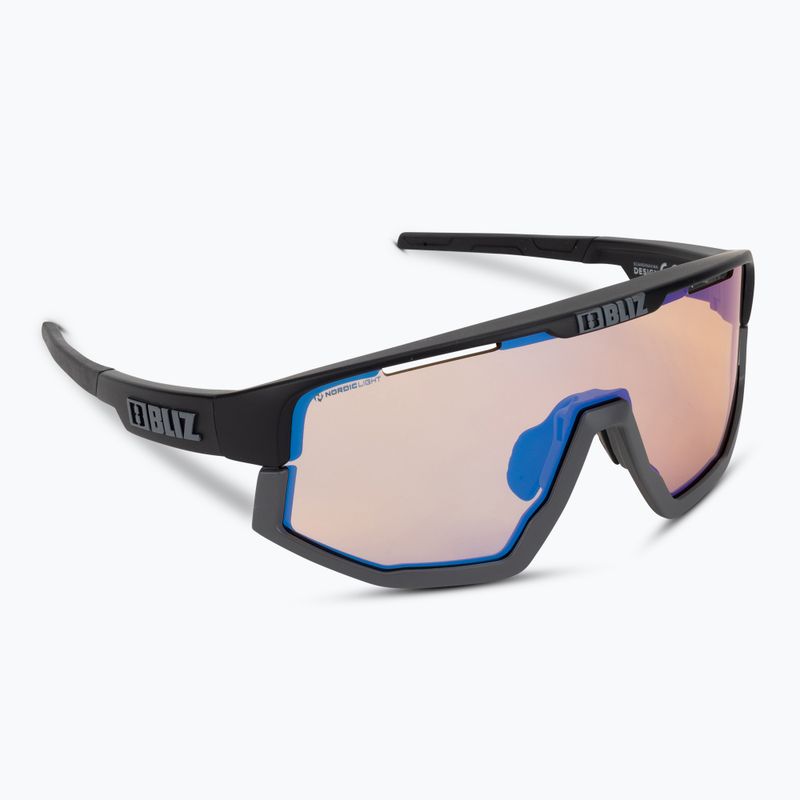 Bliz Vision Nano Optics Nordic Light S2 матово черно/светло коралово/оранжево синьо мулти очила за велосипед 2