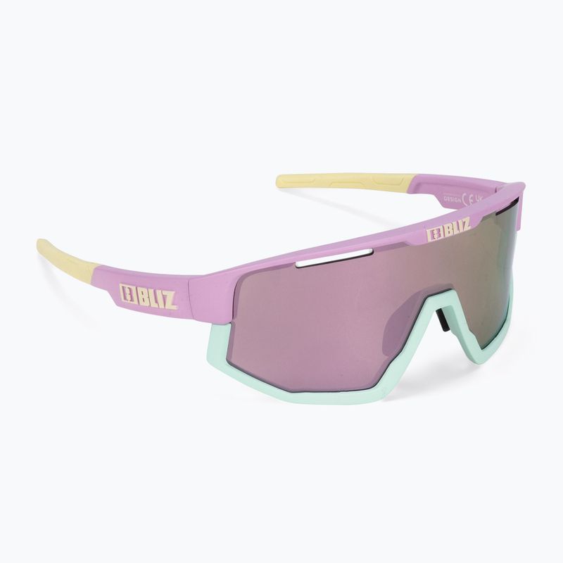 Слънчеви очила Bliz Fusion matt pastel purple yellow logo/brown pink multi 2