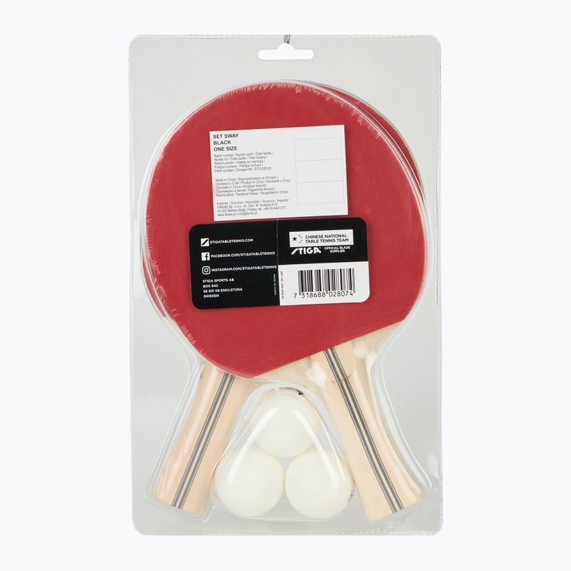 Комплект за тенис на маса STIGA Sway Set black 2