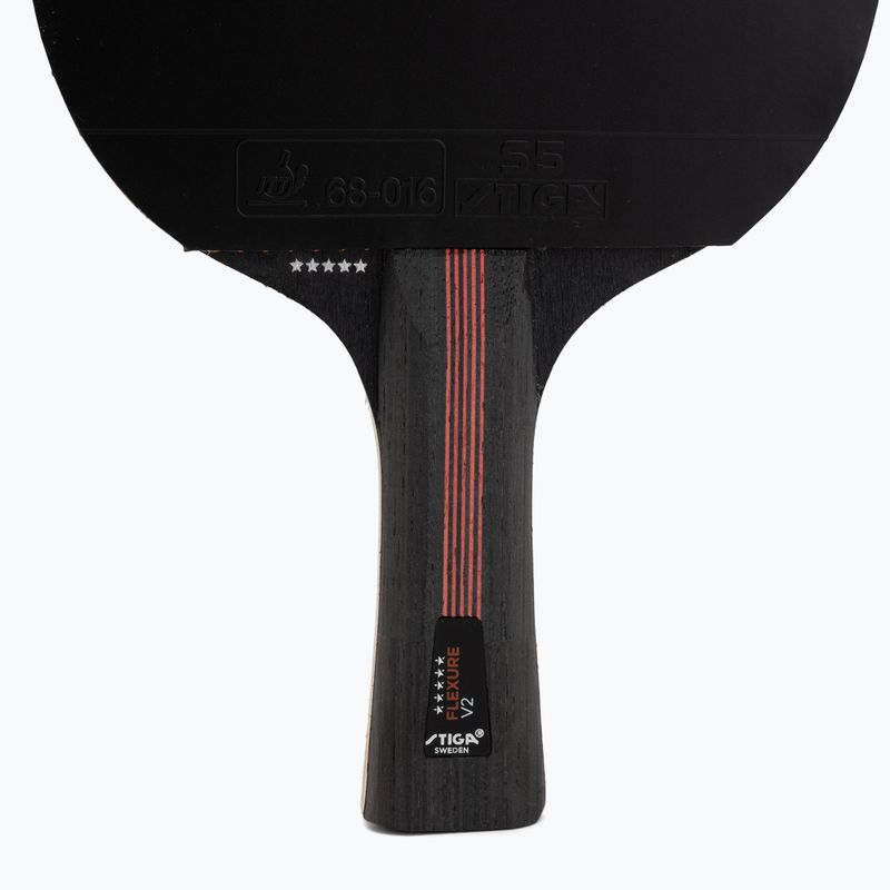 Ракета за тенис на маса STIGA Flexure V2 5-Star black/red 4