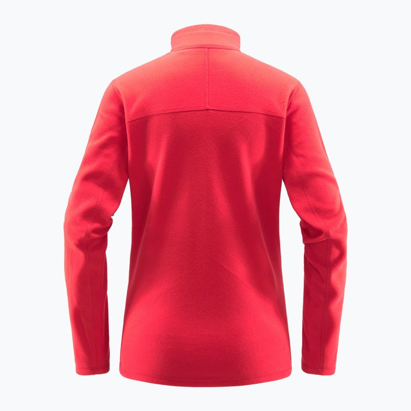 Дамски суитшърт Haglöfs Buteo Mid от полар червен 605074 6