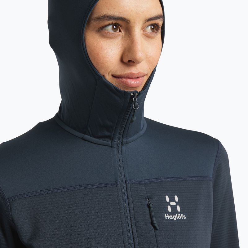 Haglöfs дамски поларен суитшърт L.I.M Mid Multi Hood син 605371 4