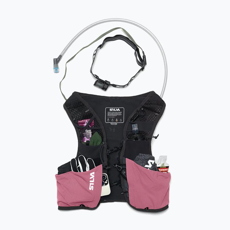 Жилетка за бягане Silva Strive 5L Vest rose 7
