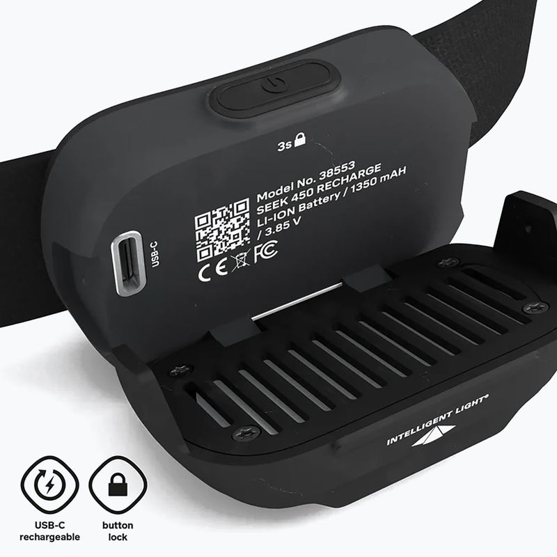 Челна лампа Silva Seek 600 Recharge Midnight black 6