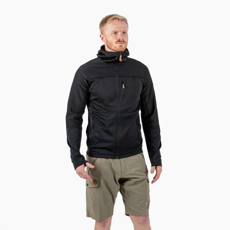 Мъжки суитшърт за трекинг Fjällräven Abisko Trail Fleece black F82257