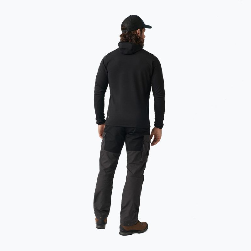 Мъжки суитшърт за трекинг Fjällräven Keb Fleece Hoodie black F81878 2