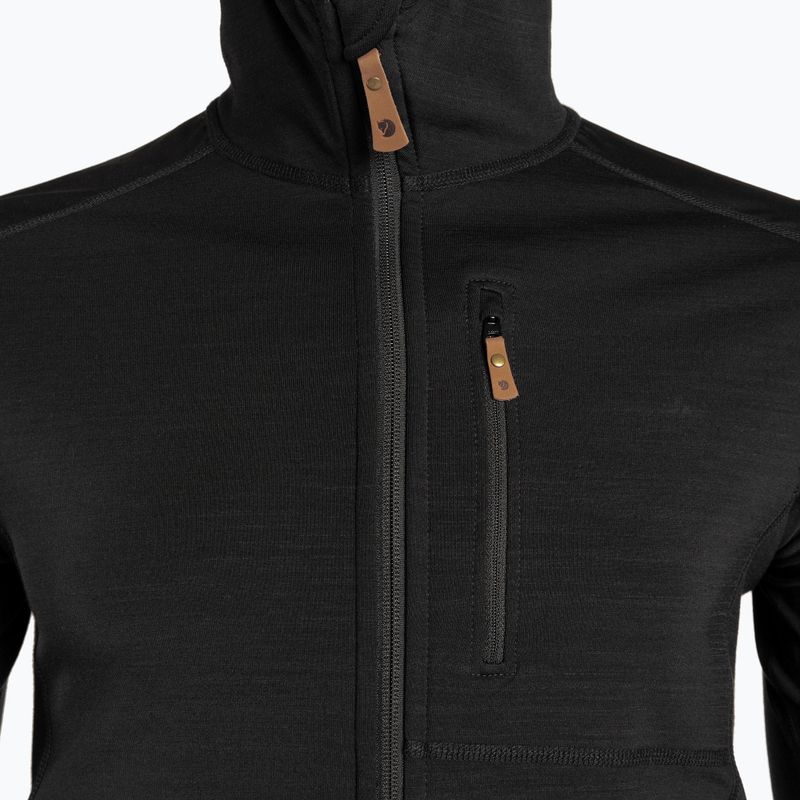 Мъжки суитшърт за трекинг Fjällräven Keb Fleece Hoodie black F81878 3