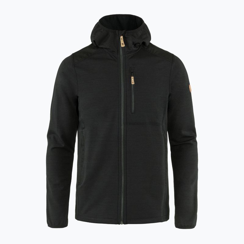 Мъжки суитшърт за трекинг Fjällräven Keb Fleece Hoodie black F81878 7