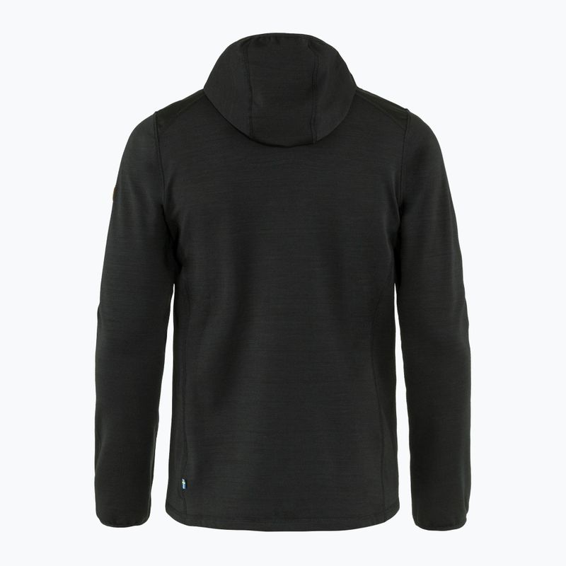 Мъжки суитшърт за трекинг Fjällräven Keb Fleece Hoodie black F81878 8