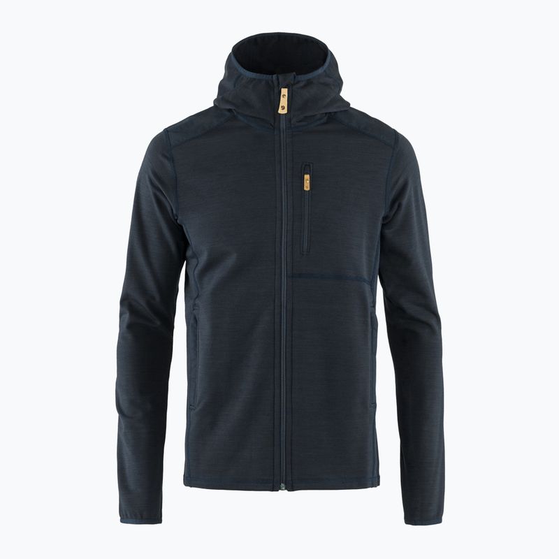 Мъжки суитшърт за трекинг Fjällräven Keb Fleece Hoodie navy blue F81878