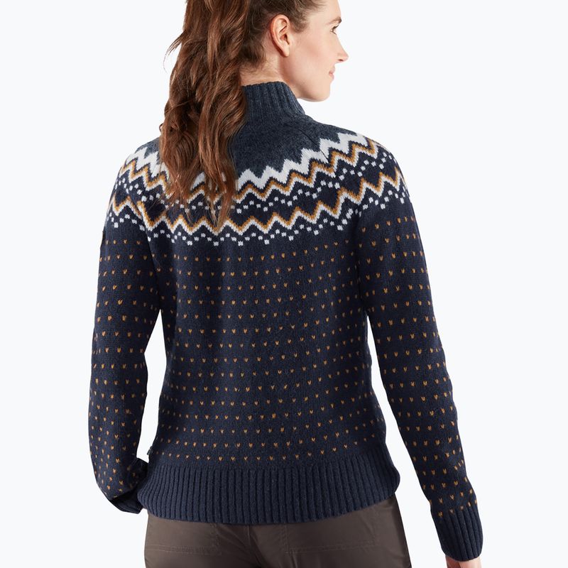 Дамски пуловер Fjällräven Övik Knit Cardigan dark navy 5