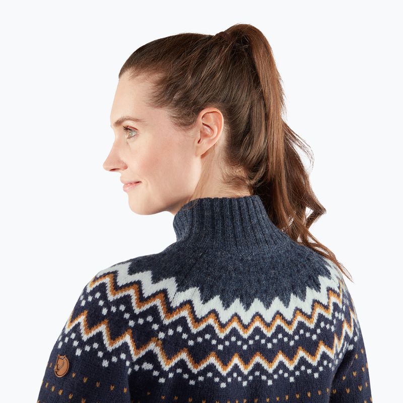 Дамски пуловер Fjällräven Övik Knit Cardigan dark navy 7
