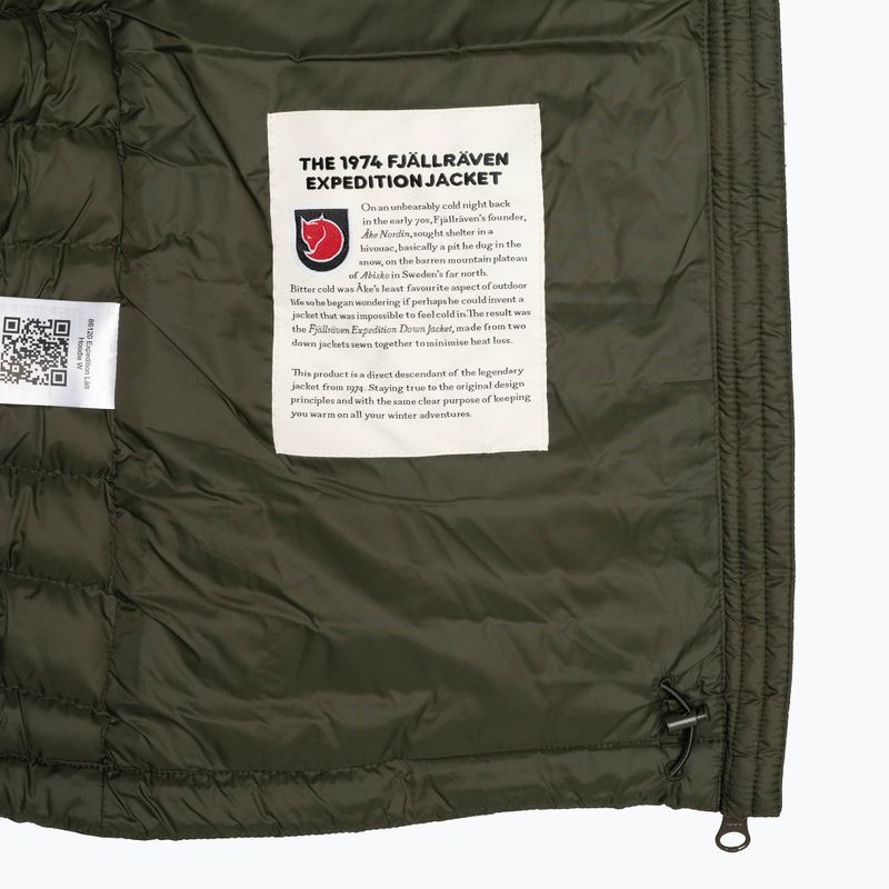 Fjällräven дамско пухено яке Expedition Latt Hoodie green F86120 6