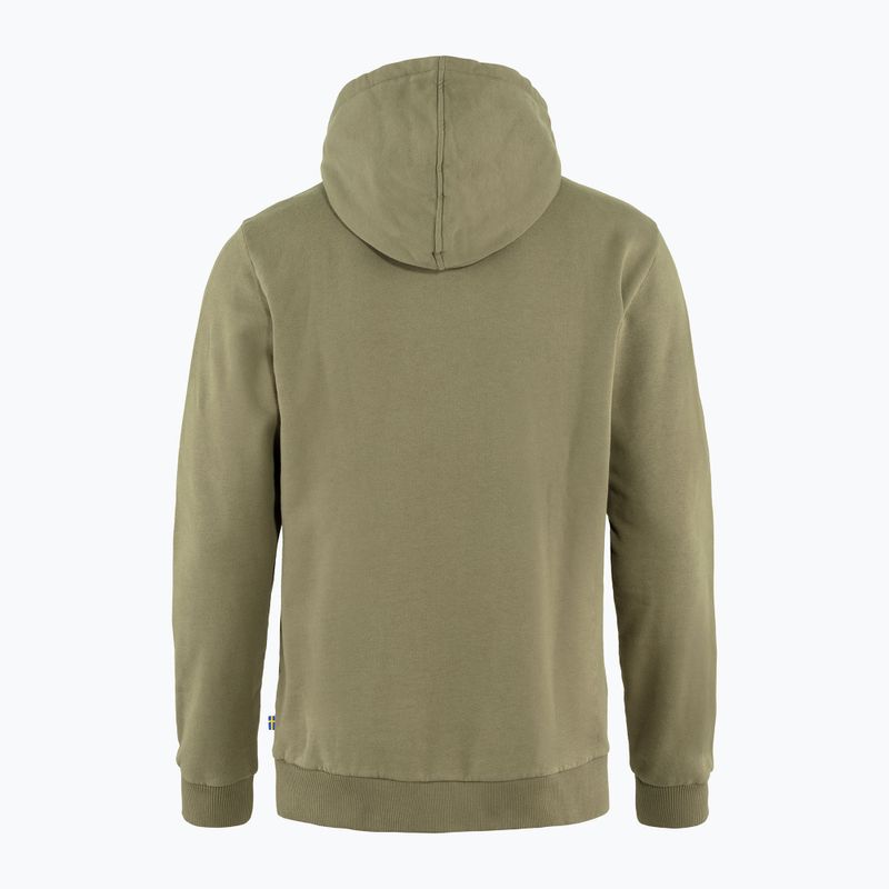 Мъжки суитшърт за трекинг Fjällräven Logo Hoodie green F84144 2