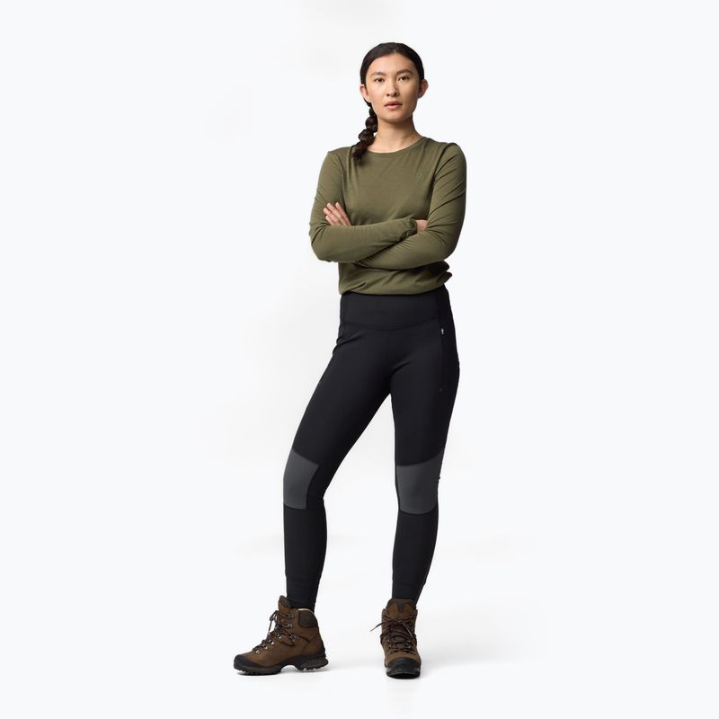 Дамски клин Fjällräven Abisko Tights black/iron grey 2