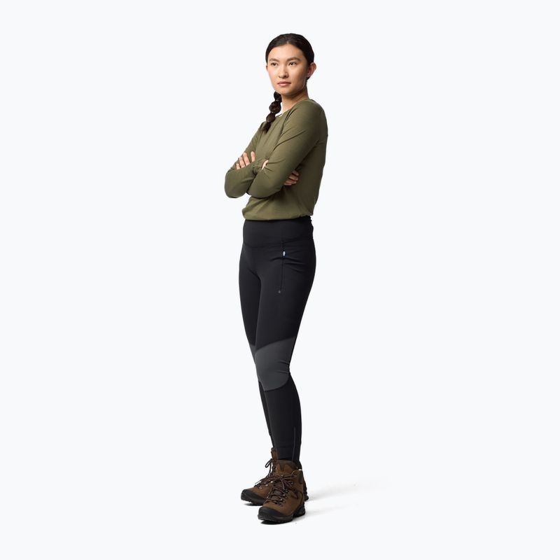 Дамски клин Fjällräven Abisko Tights black/iron grey 4