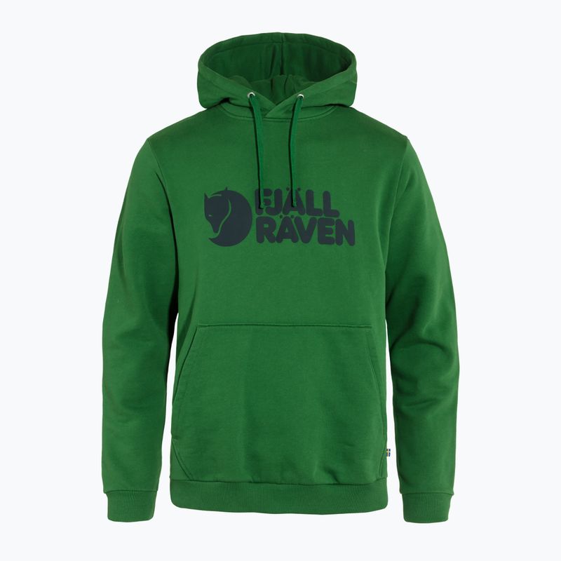 Мъжки суитшърт Fjällräven Logo Hoodie palm green