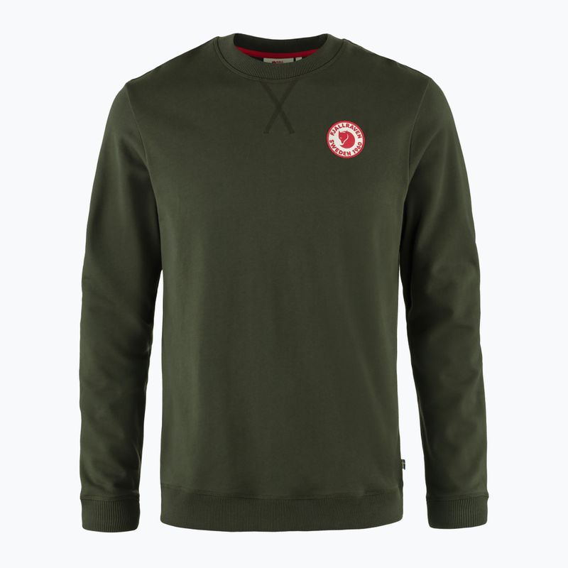 Мъжки суитшърт Fjällräven 1960 Logo Badge Sweater deep forest