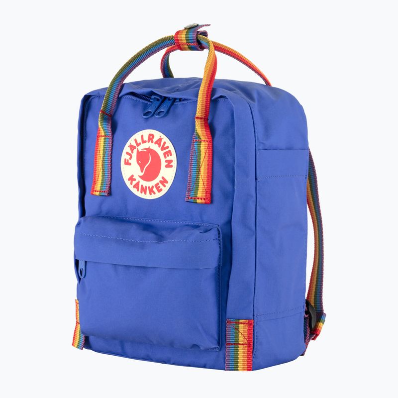 Fjällräven Kanken Rainbow Mini 7 л кобалтово синя градска раница 2