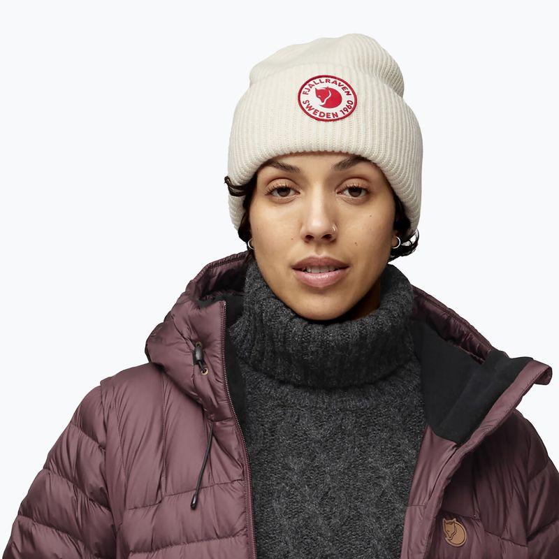 Зимна шапка Fjällräven 1960 Logo Hat chalk white 3