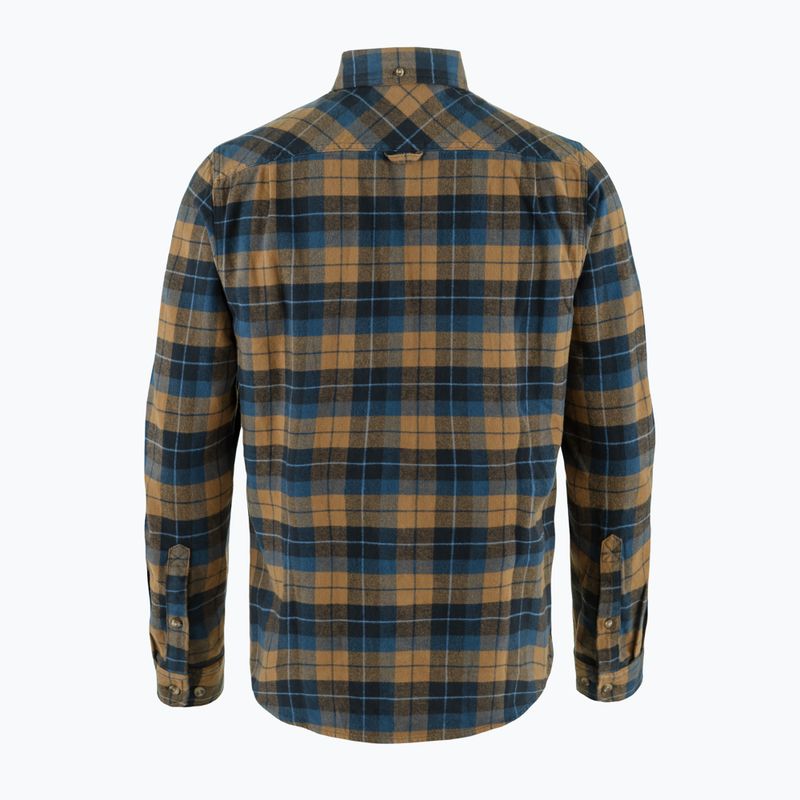 Мъжка риза Fjällräven Singi Heavy Flannel dark navy/buckwheat brown 2