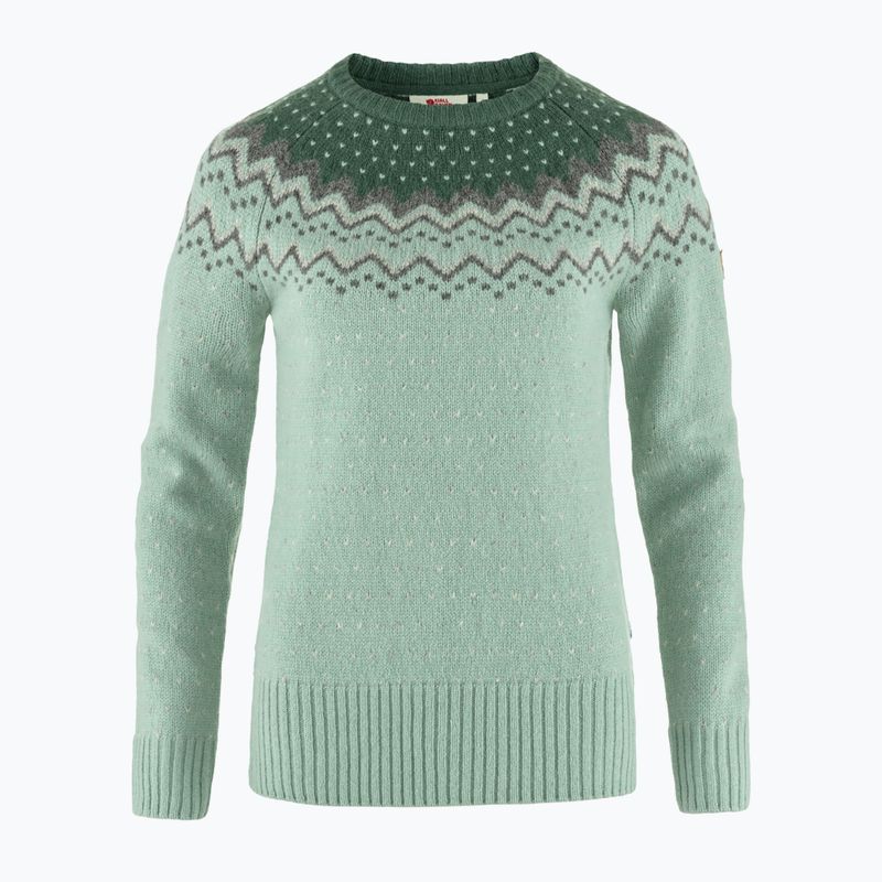 Дамски пуловер Fjällräven Övik Knit Sweater mistry green/deep patina