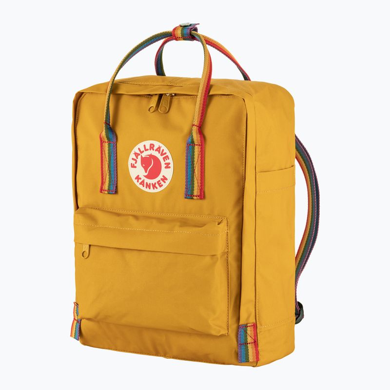 Градска раница Fjällräven Kanken Rainbow 16 l ochre/rainbow pattern 2