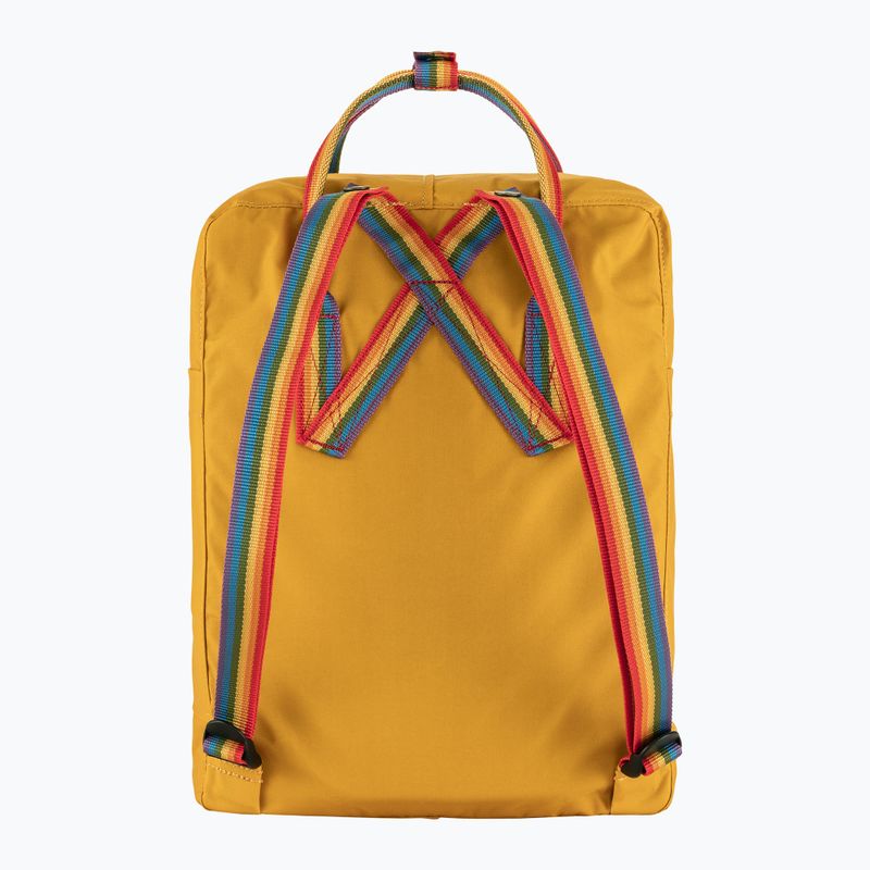 Градска раница Fjällräven Kanken Rainbow 16 l ochre/rainbow pattern 3