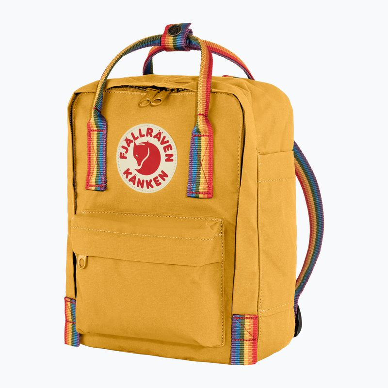 Fjällräven Kanken Rainbow Mini 7 l градска раница в цвят охра/дъга 2