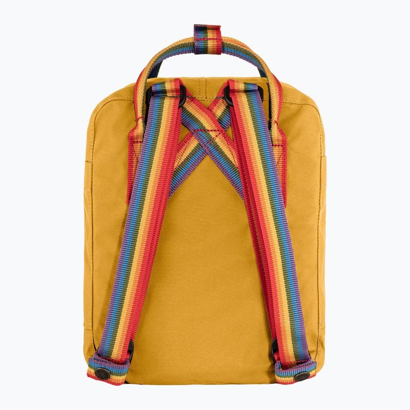 Fjällräven Kanken Rainbow Mini 7 l градска раница в цвят охра/дъга 3